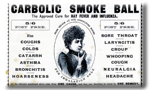 Pamphlet advertising the Carbolic Smoke Ball